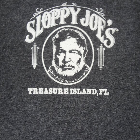 SLOPPY JOE'S TREASURE ISLAND FLORIDA HEMINGWAY GRAY MEDIUM TANK TOP SHIRT L223 - Picture 3 of 5